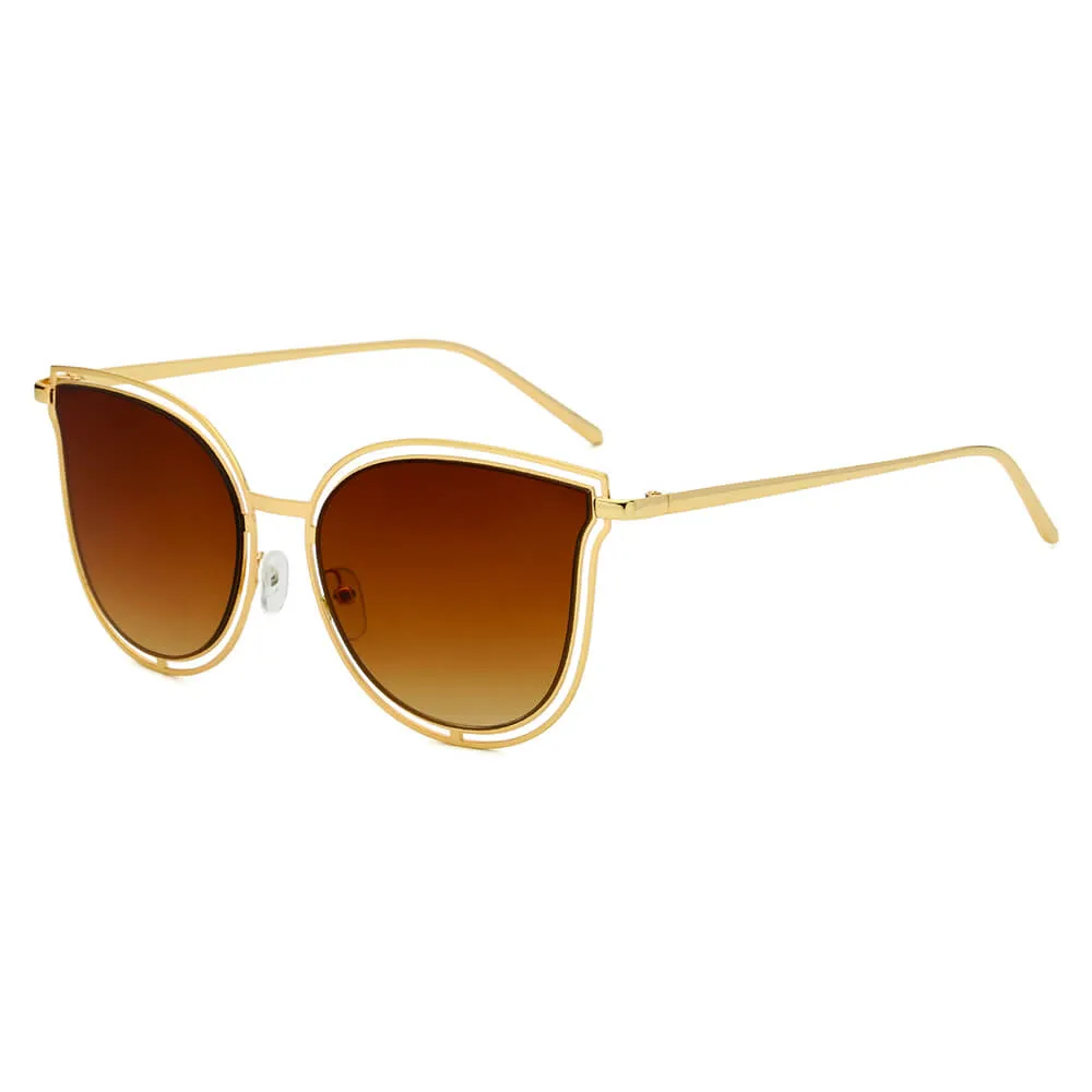 DUNDEE | Women Round Cat Eye Fashion Sunglasses