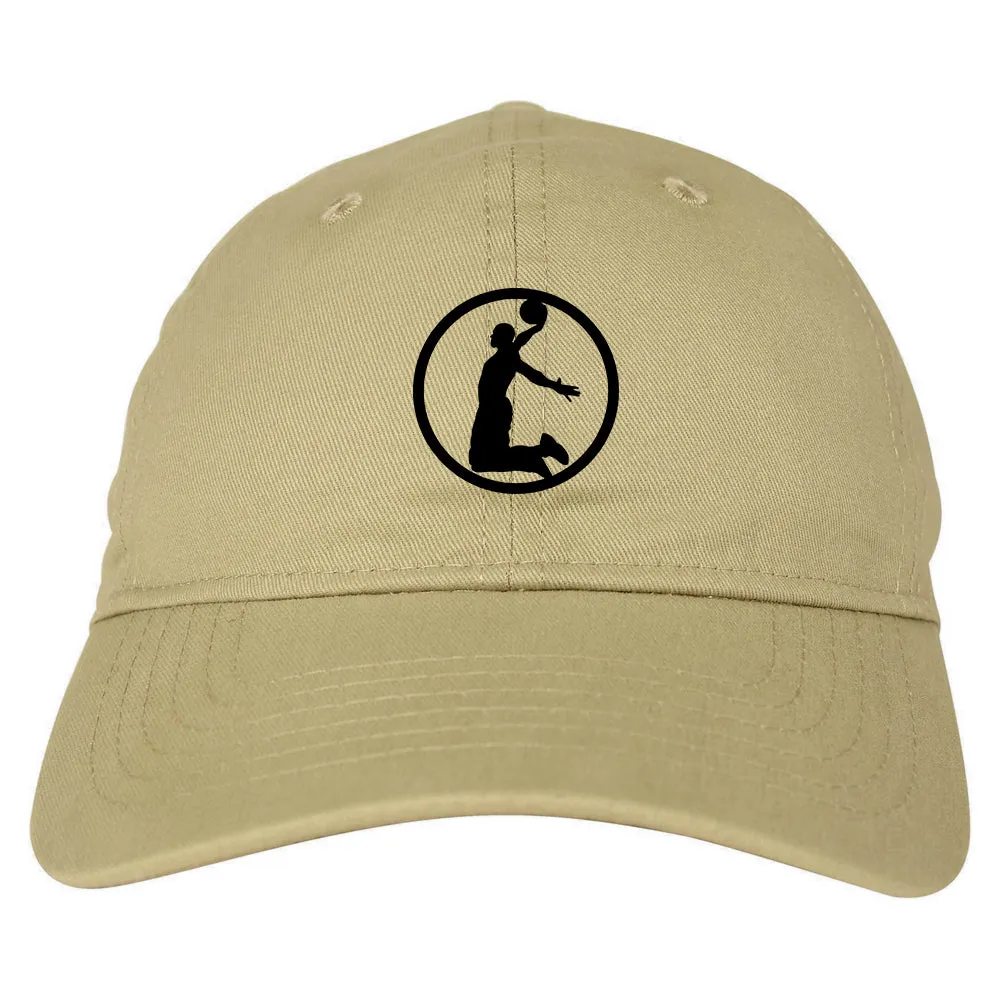 Dunk Basketball Player Circle Chest Mens Dad Hat Baseball Cap