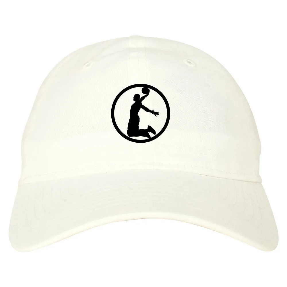 Dunk Basketball Player Circle Chest Mens Dad Hat Baseball Cap