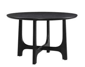 Dunnigan - Round Dining Table - Black