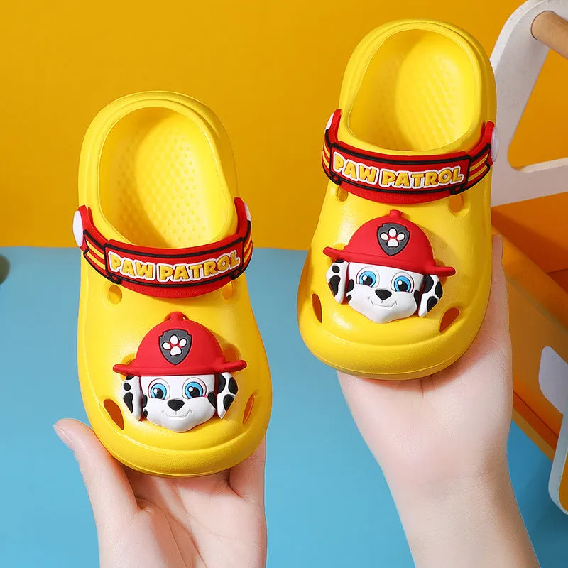 Dunnmall PAW Patrol Children's Slippers Boys Cartoon Soft Bottom Summer Slippers Girls Boys Home Non-Slip Hole Shoes