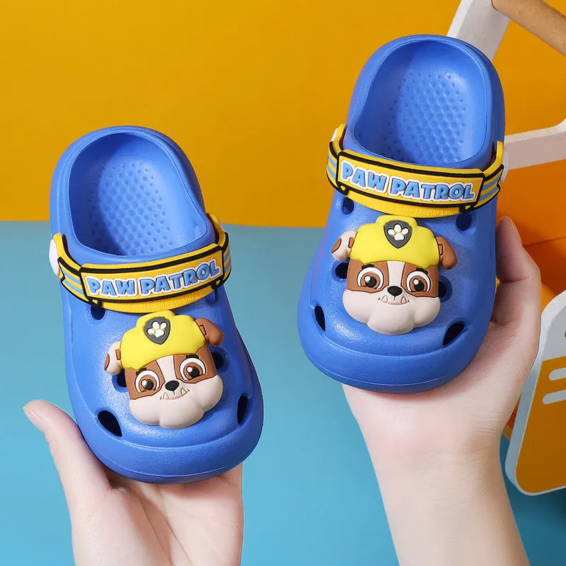 Dunnmall PAW Patrol Children's Slippers Boys Cartoon Soft Bottom Summer Slippers Girls Boys Home Non-Slip Hole Shoes