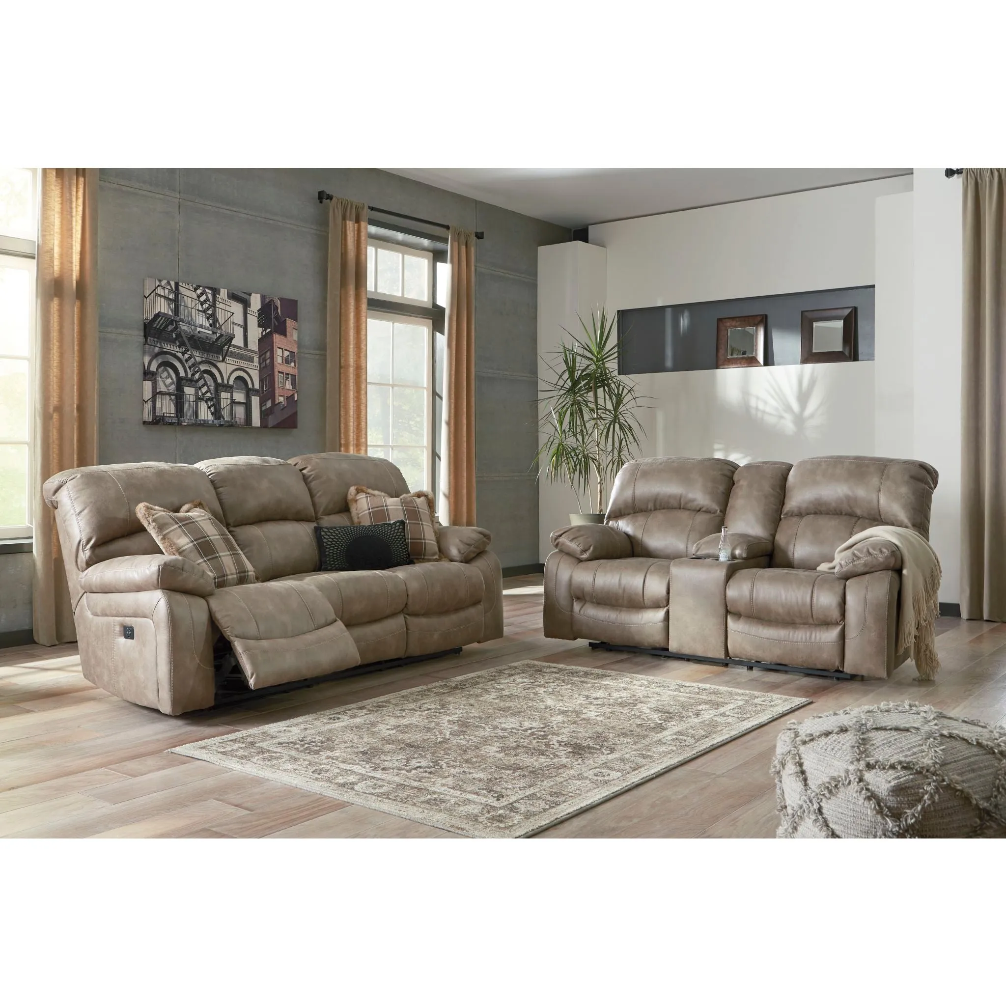 Dunwell Power Reclining Sofa with Adjustable Headrest