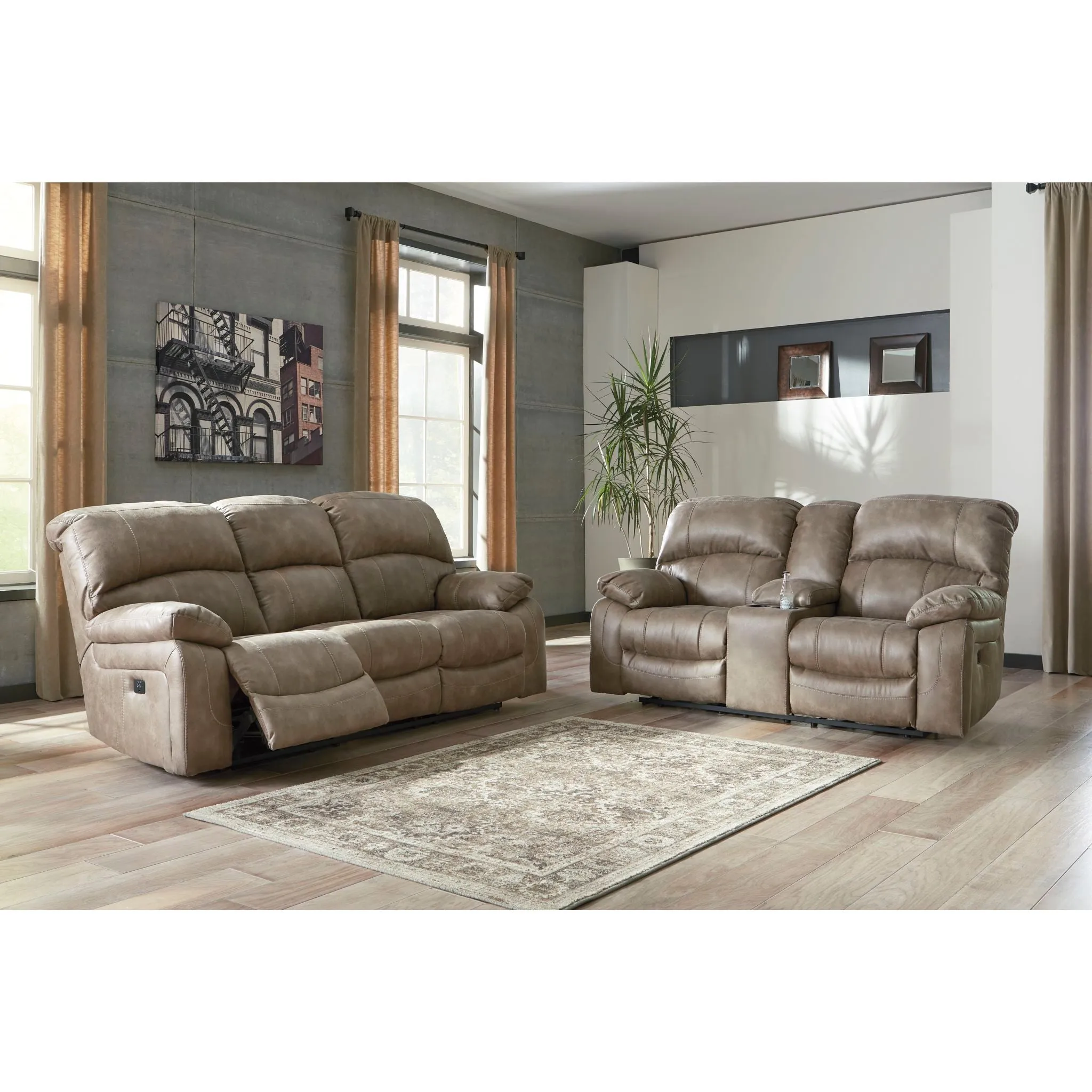 Dunwell Power Reclining Sofa with Adjustable Headrest