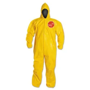 DuPont™ Tychem® 2000 Coveralls with Attached Hood, Bound Seams, Yellow, 2X-Large, QC127B-2XL