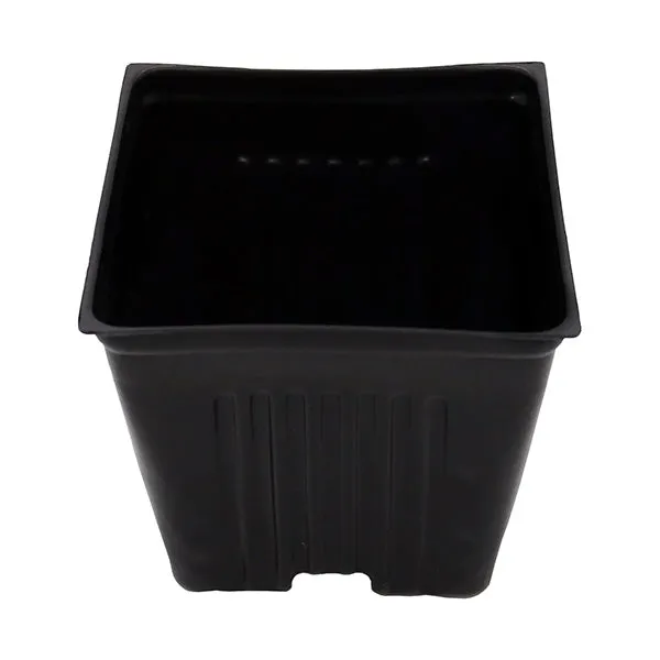 Dura Pot® 3.5" Square Black Plastic Nursery Pot