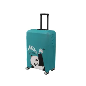 Durable 180 GSM Suitcase Covers S/M/L -Size for Trolley Suitcase, Blue Playful Panda