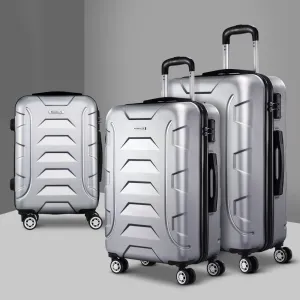 Durable Lightweight 3pc Luggage Set with TSA Lock - Wanderlite