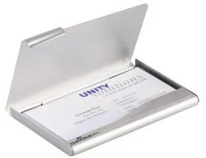 Durable Metallic Business Card Holder