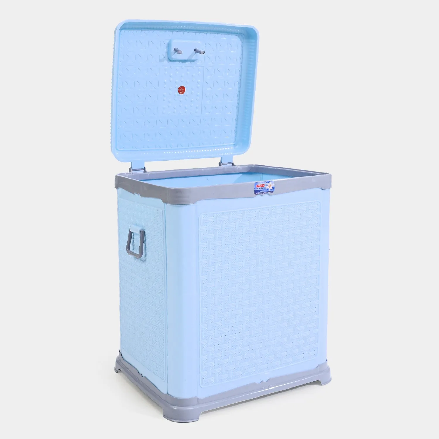 Durable Plastic Laundry Basket | Blue