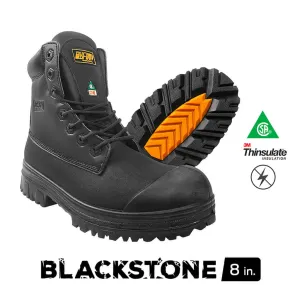 DuraDrive Men's CSA BLACK STONE 8 in. Composite Toe Insulated Work Boots