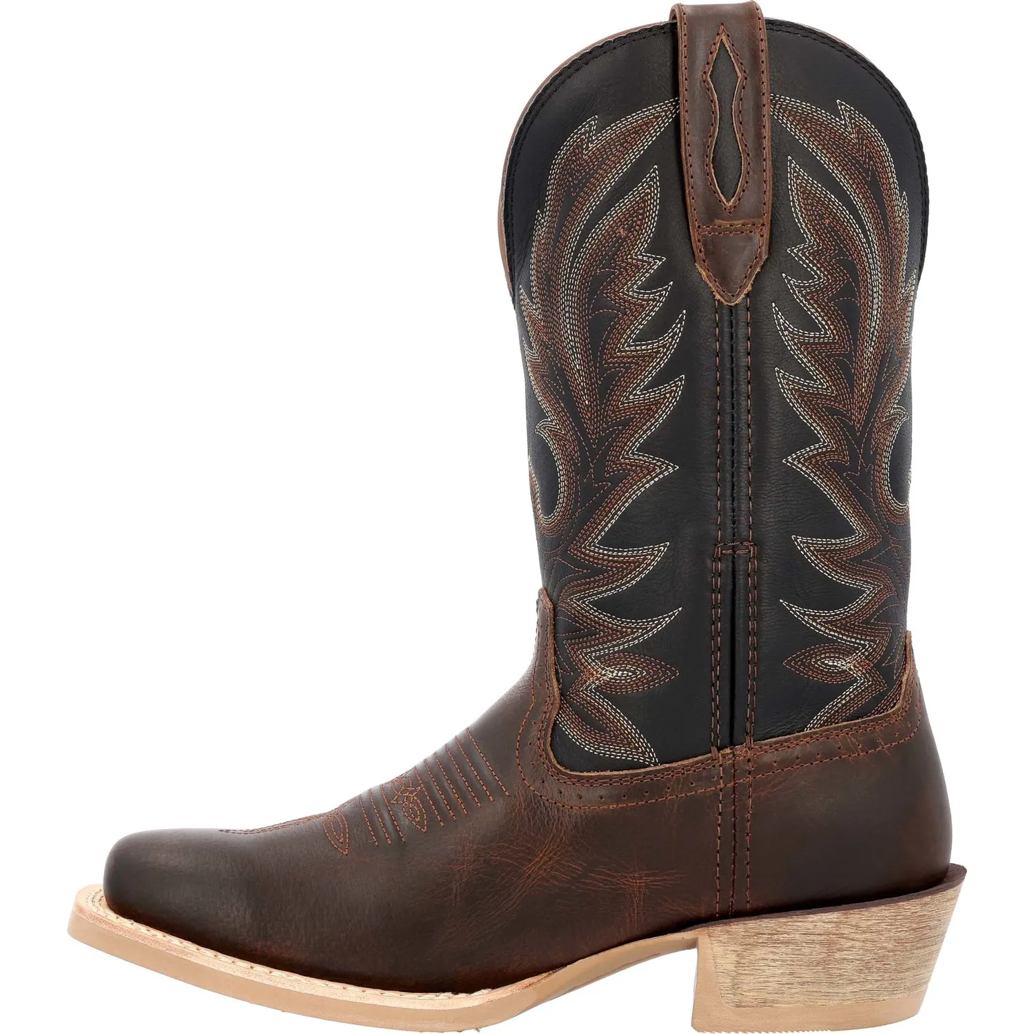 Durango Mens Rebel Pro Liver Chestnut/Midnight Leather Cowboy Boots