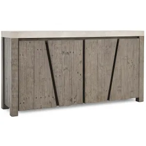 Durant 4 Door Sideboard, Distressed Gray