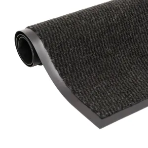 Dust Control Mat Rectangular Tufted 40x60 cm Black