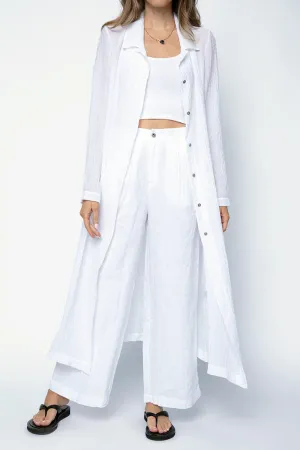 Duster Coat in White