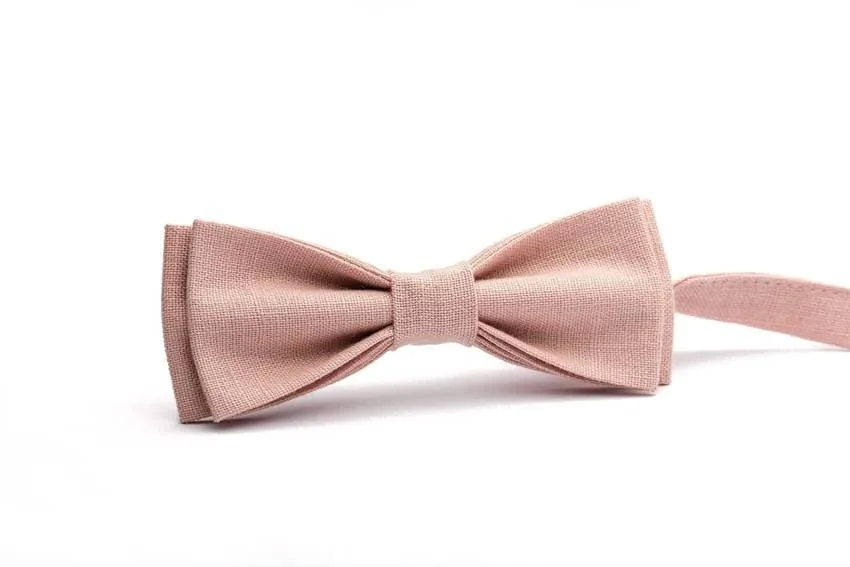 Dusty Pink Eco-Friendly Boys Bow Ties - Stylish and Sustainable