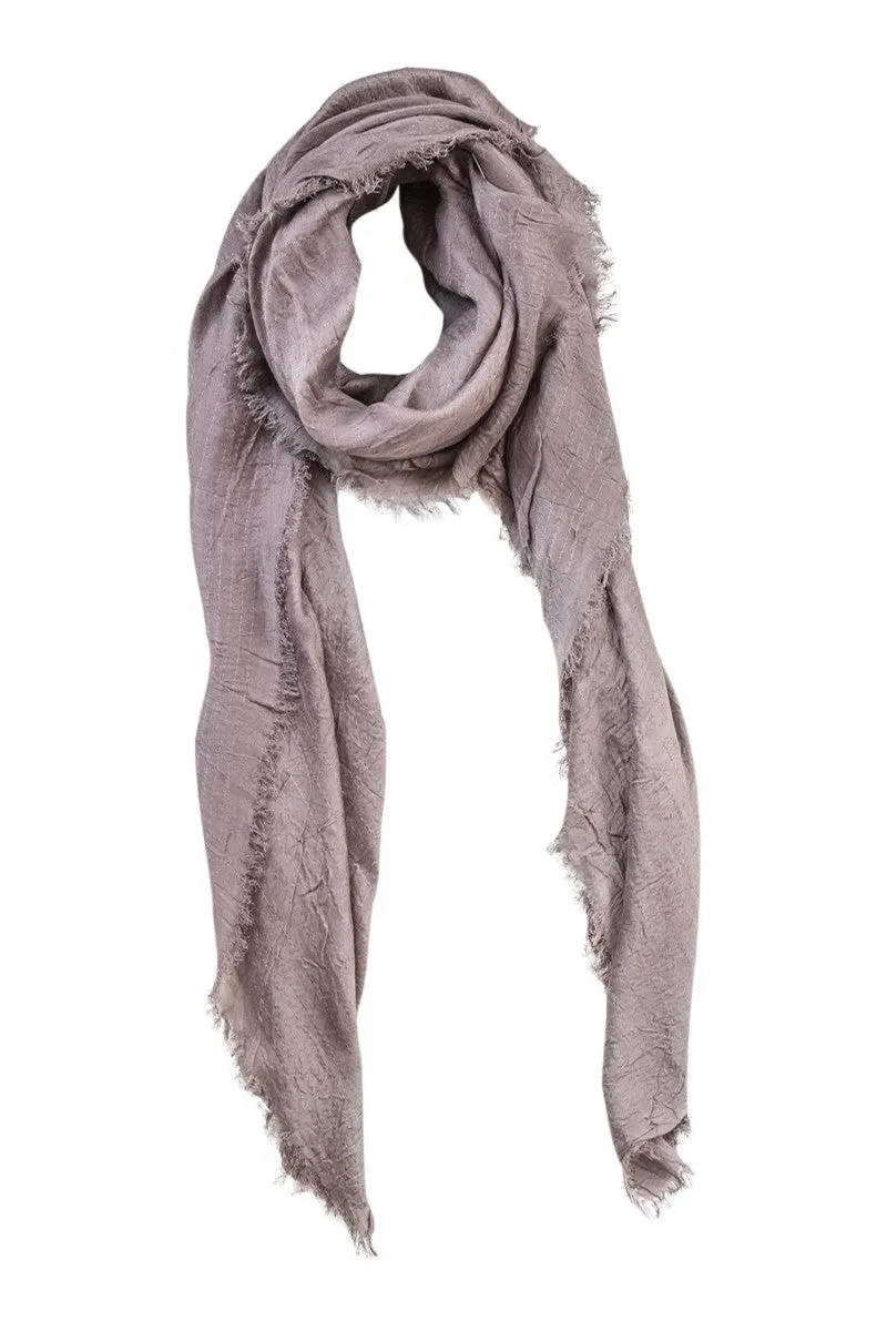 Dusty rosa scarf in cashmere blend