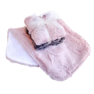 Dusty Rose Burp Cloth Set