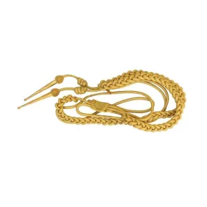 Duty Uniform Mylar Golden Aiguillette Dress Cord