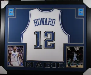 Dwight Howard framed autographed white jersey