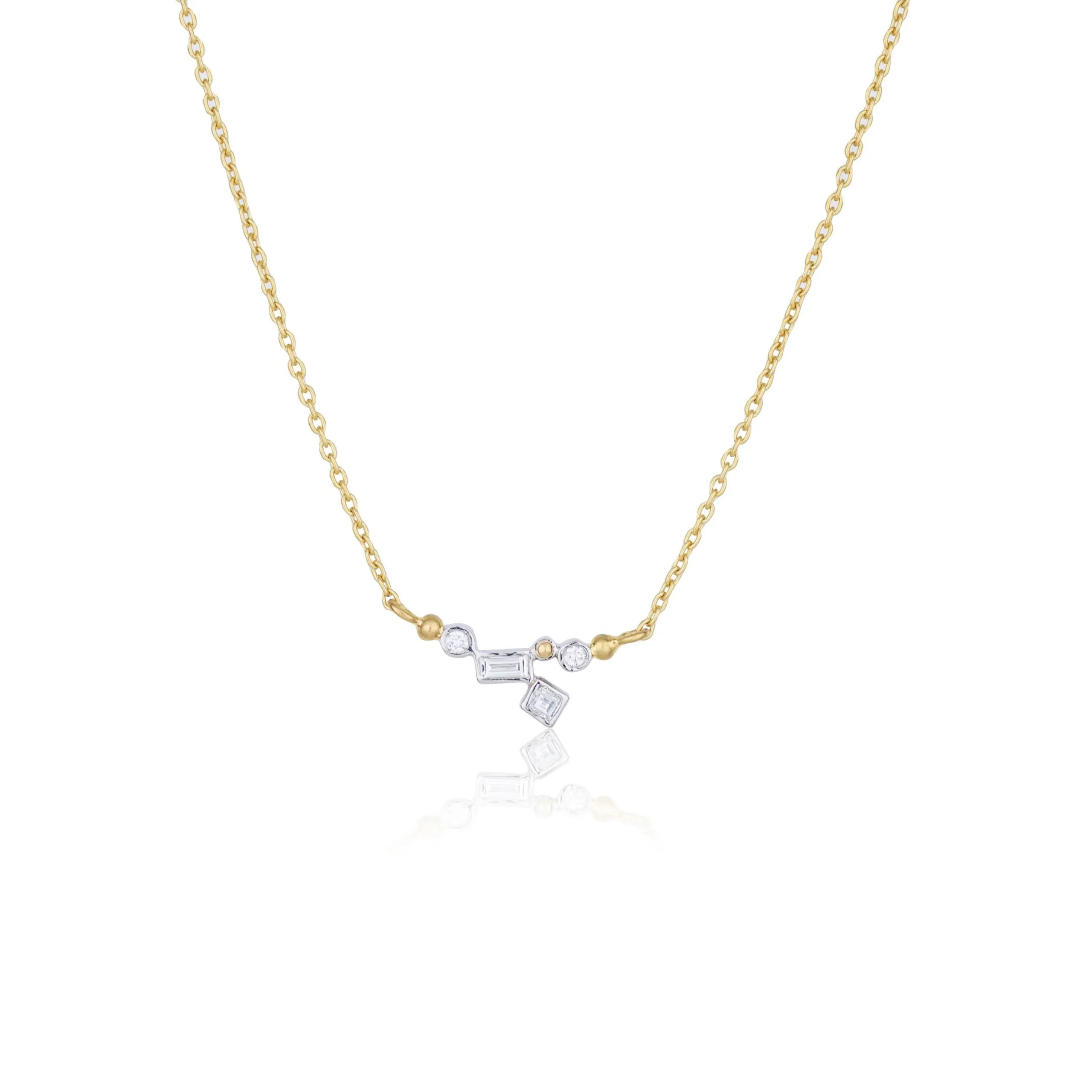 Dylan Baguette Diamond Necklace