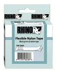 DYMO-RHINO 18489 Industrial Labels 3/4" White Flex Nylon