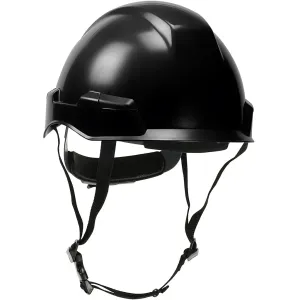 Dynamic 280-HP141R-11 Industrial Climbing Helmet with Polycarbonate / ABS Shell, Nylon Suspension, Wheel Ratchet Adjustment and 4-Point Chin Strap