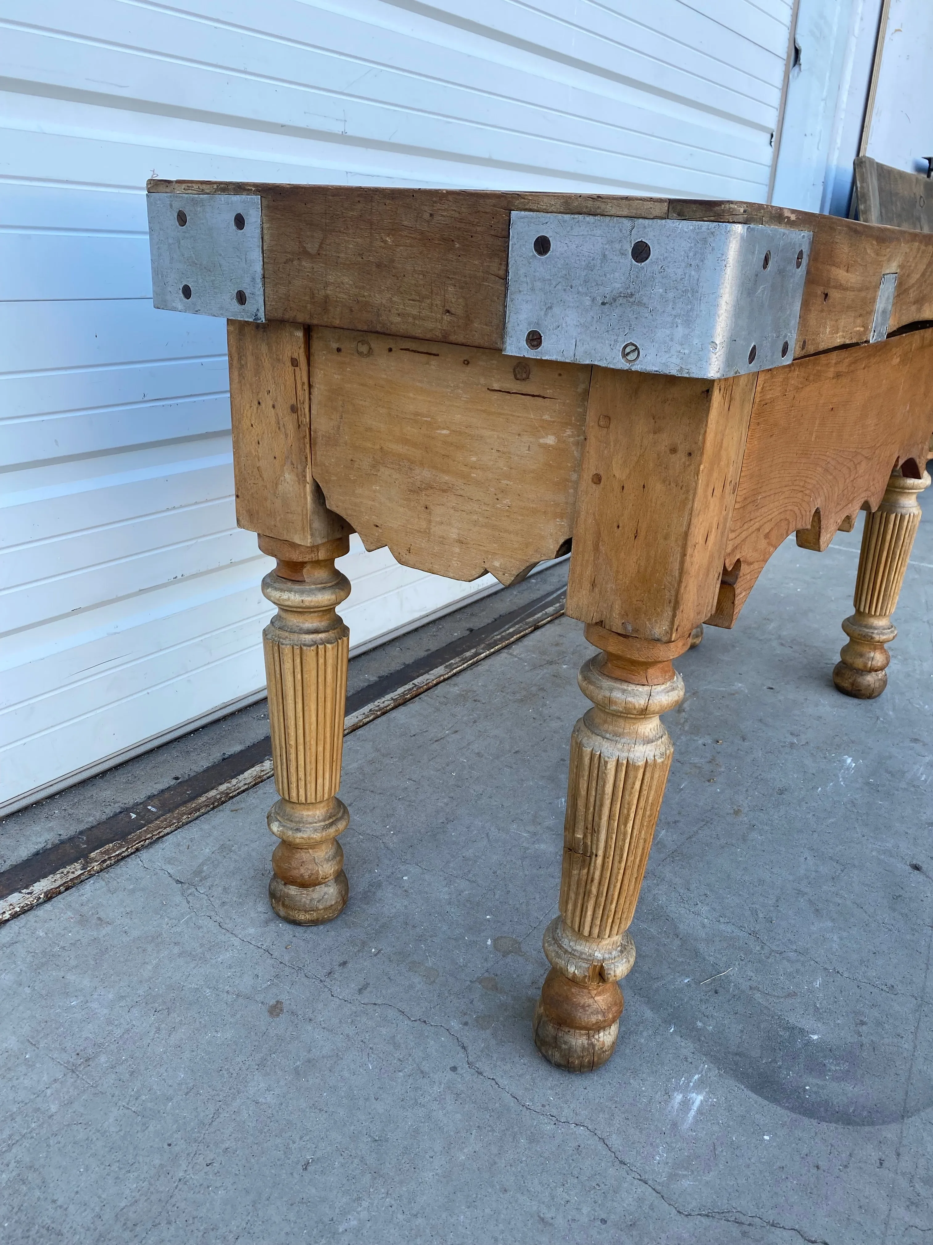 Early 1800s Butcher Block Table