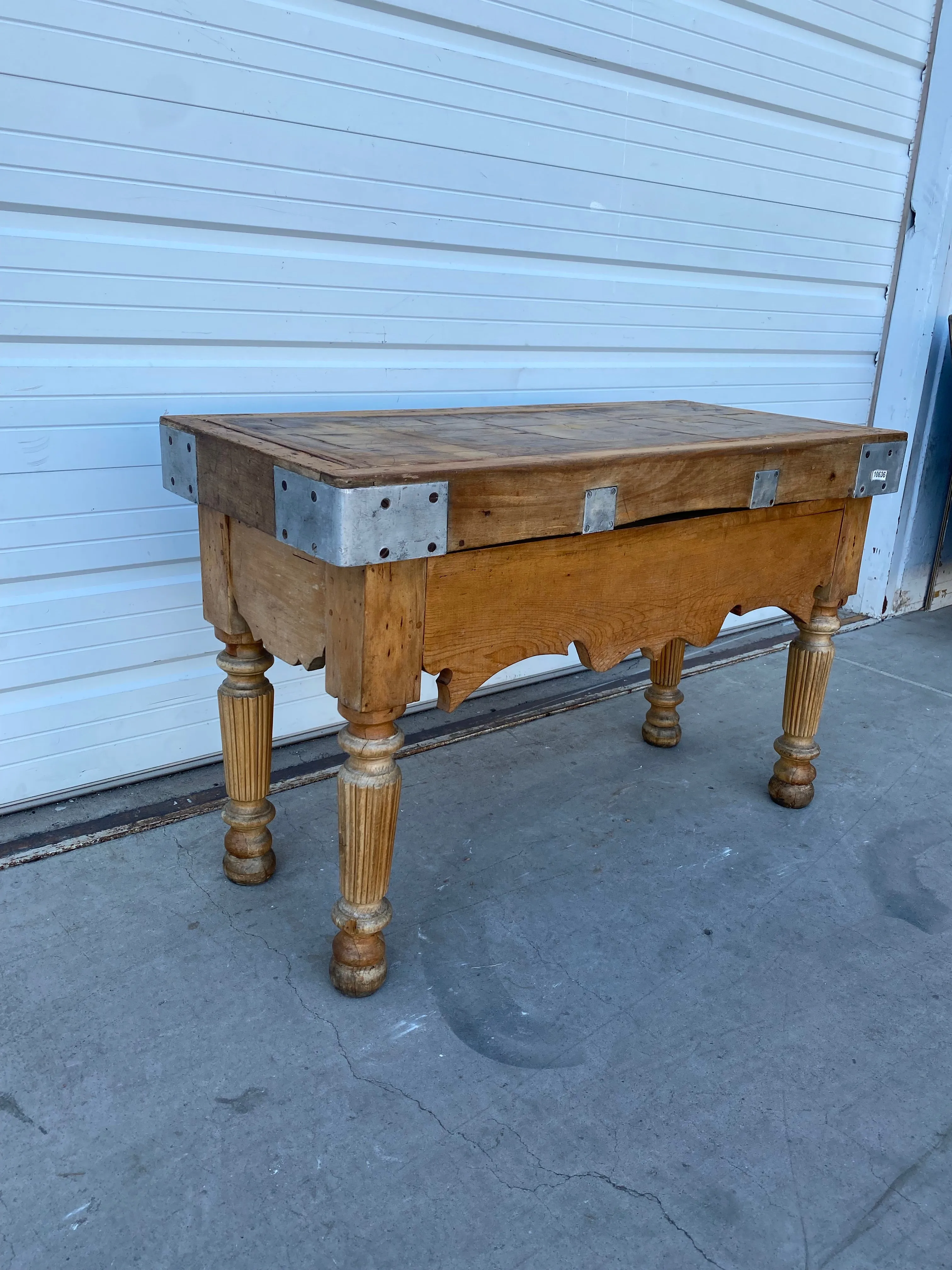 Early 1800s Butcher Block Table