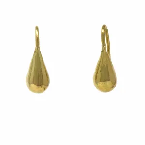 Earrings: Brass Drops