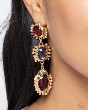 Earrings Emotional Elegance - Red