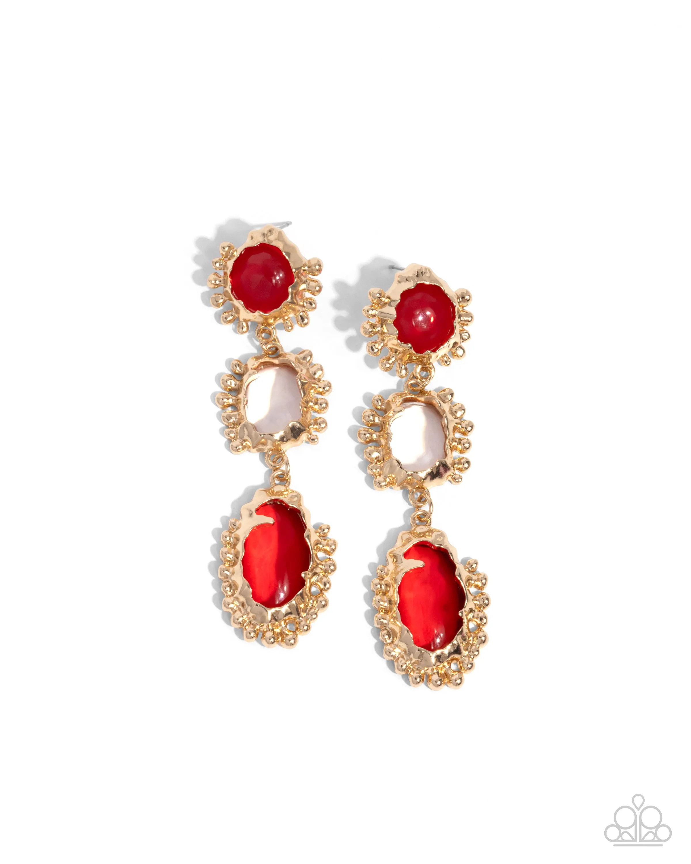 Earrings Emotional Elegance - Red