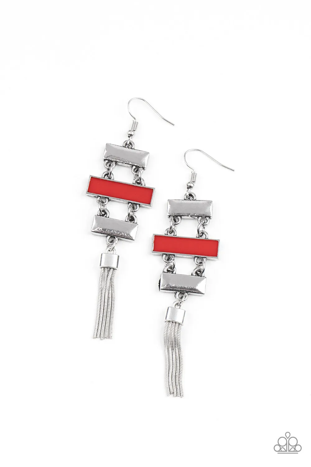 Earrings Mind, Body, and SEOUL - Red E225