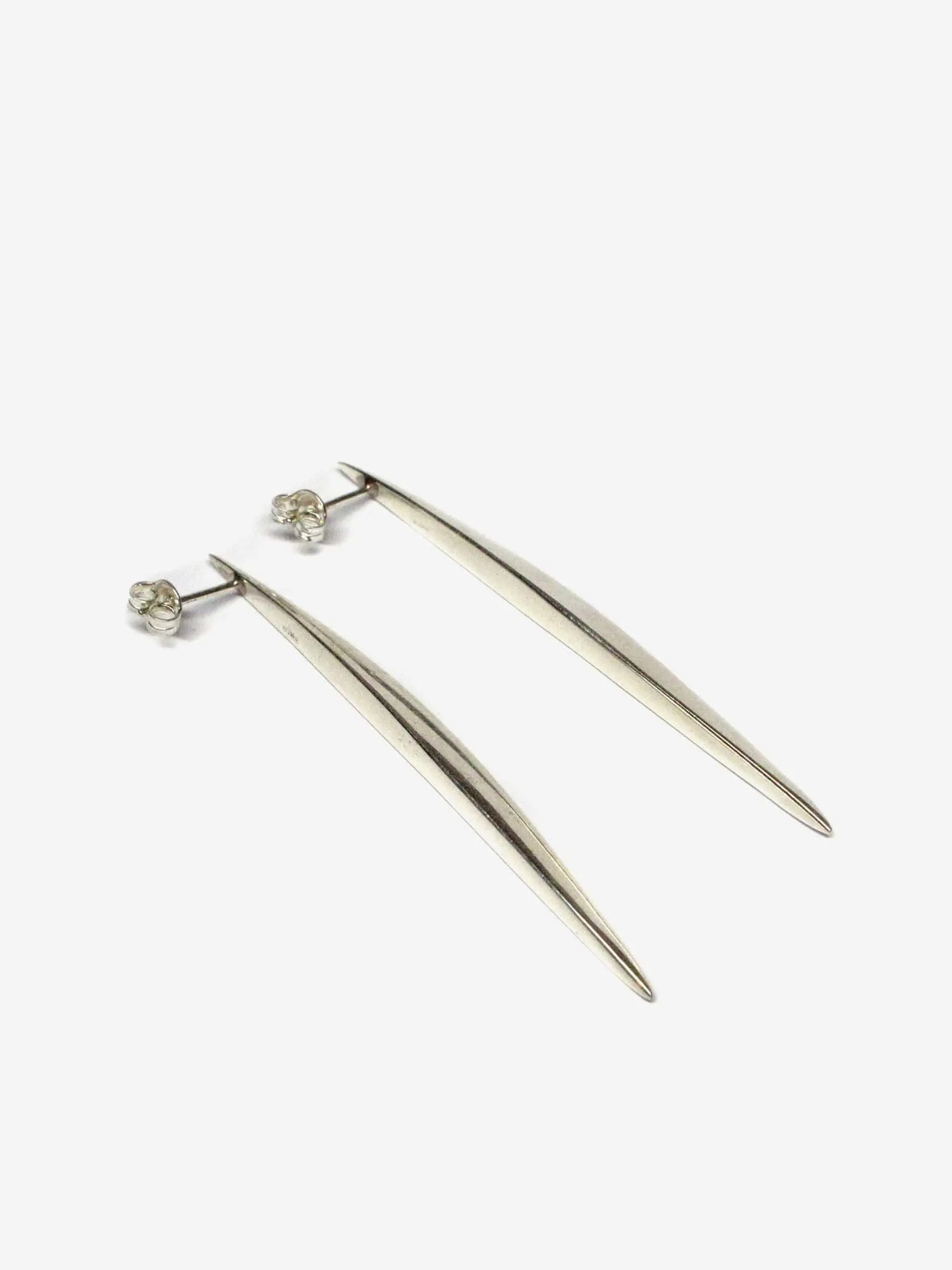 Earrings O Lunghini 05 in Silver by Monica Castiglioni