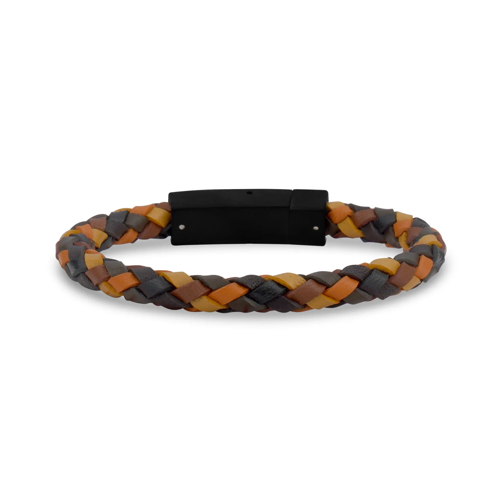 Earth-Toned Leather Bracelet | 6MM