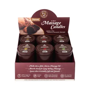 Earthly Body Hemp Seed Holiday 2024 3-in-1 Massage Candle 12-Piece Pre-Pack