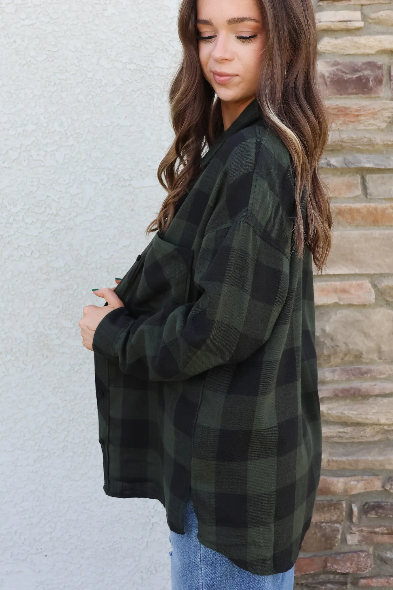 Easy Going Flannel Top