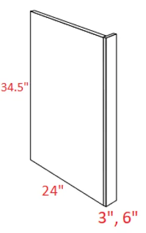 EB02-DWR6 Elegant Smokey Gray Dishwasher Panel