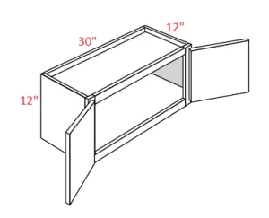 EB10-3012 Elegant White Assembled 30x12 Wall Cabinet