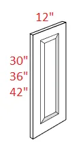 EB10-WDE1236 Elegant White Wall Decorative End Panel