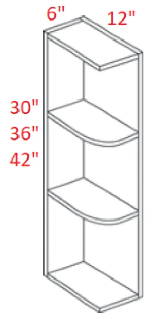 EB10-WS30 Elegant White Assembled Knick Knack Wall shelf