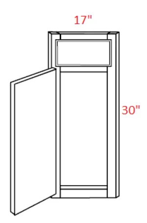 EB22-CSF36 Elegant Dove 36" Corner Sink Base Front