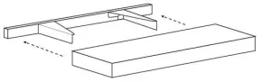 EB22-F-SHELF-24 Elegant Dove Floating Shelf