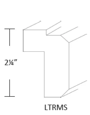 EB22-LTRMS Elegant Dove Shaker Light Rail Molding