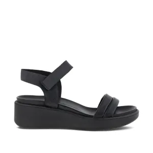 ECCO Women's Flowt LX Wedge Sandal in Black/Black