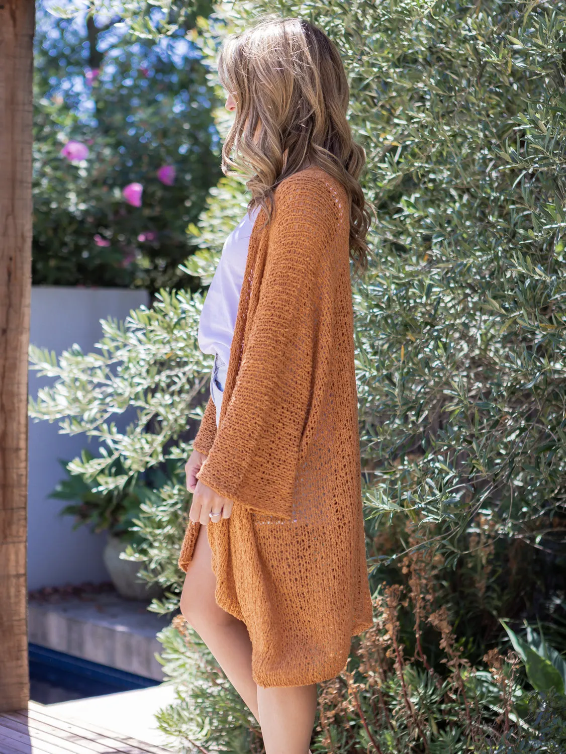 Eclipse Kimono- Burnt Orange