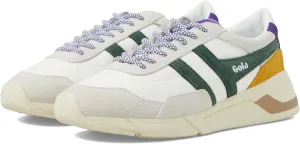 Eclipse Pure Gola Sneakers, White/Evergreen/Royal Purple