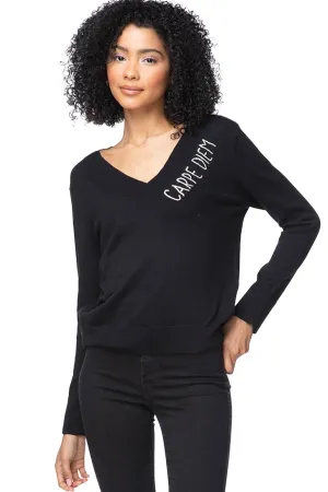 Eco Cotton V-Neck Sweater | Carpe Diem