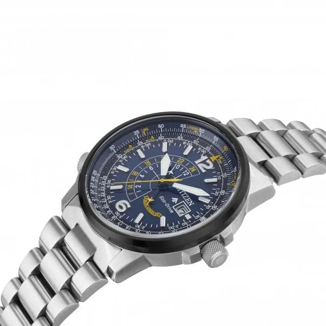 Eco-Drive Mens Blue Angels Nighthawk  Watch BJ7006-56L