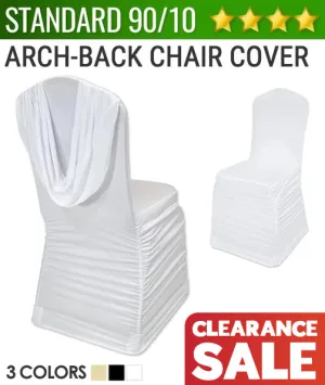 Economy Spandex - Arch-Back Rouge Chair Cover